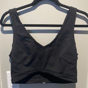 Black Sunday Best Cropped Shirt